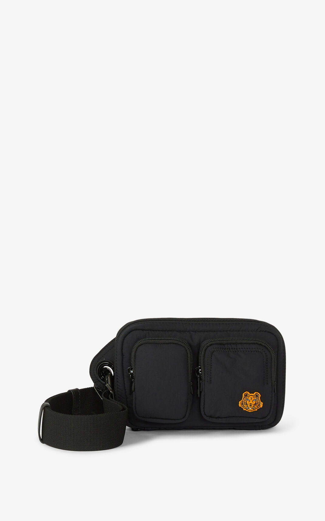 Kenzo Tiger Crest mini Bæltetaske Dame - Sort DK-697615